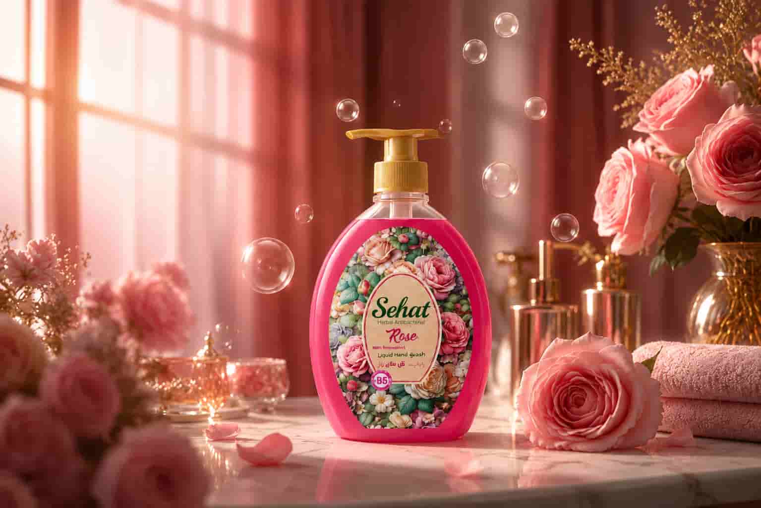 مایع دستشویی صحت با رایحه گل محمدی انتخابی مناسب برای مصرف روزانه
